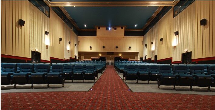 Inside Avalon's movie theatre